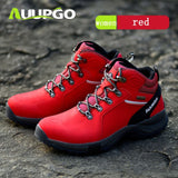 Trekking Shoes waterproof Tactical Boots Men Genuine Leather Sneakers Outdoor Women Sports Camping Climbing Mountain Shoes