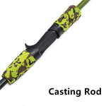 Green Camouflage Portable 1.8M 3.4-20g Fishing Rod