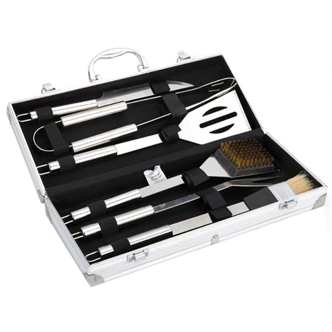 BBQ Grill Tools Set 6 Pieces Stainless Steel