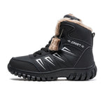 Genuine Leather Mens Hiking Shoes Winter