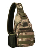 New USB Chest Bag Single Shoulder Camping Backpack
