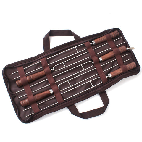 5pcs/Set Barbecue Tool Roasting Forks With Bag Camping