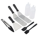 8 Pcs/Lot BBQ Tools Barbecue Set For Teppanyaki Spatulas