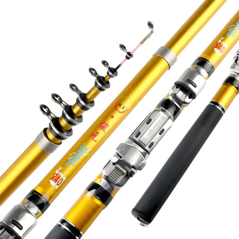 Portable Sea Fishing Rod Pole Carbon Fiber 1.8/2.1/2.4/2.7/3.0m