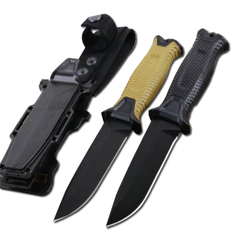 DuoClang Tactical Titanium Coating Steel Knife