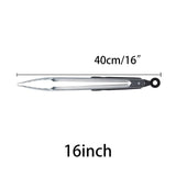 12/16/18inch Stainless Steel BBQ Tongs