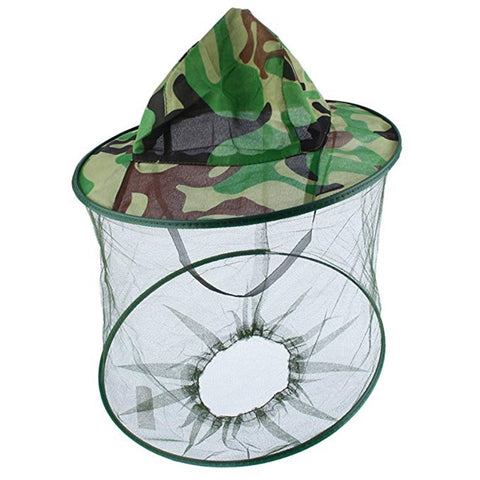 Two-layer Camouflage Anti Mosquito Bee Fishing Hat