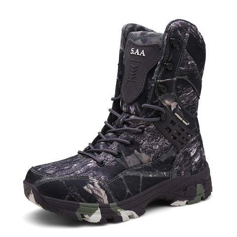 Camouflage Men Outdoor Hiking Shoes Army Desert Military Tactical Shoes