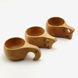 1 PCS Creative Nordic Style Handmade Oak Wood Cup