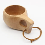1 PCS Creative Nordic Style Handmade Oak Wood Cup