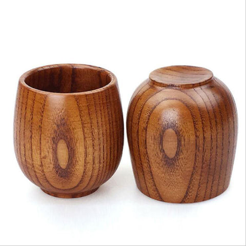 Eco-Friendly Primitive Handmade Natural Wooden Tea Cups